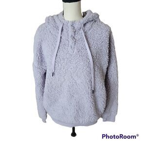 Z by Zella Teddy Bear Hoodie with Kangaroo Pocket. Size L.